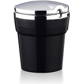 Resim Işıklı Küllük Siyah Renkli / Icku46 