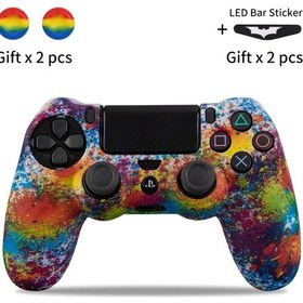 Resim Koruyucu Kauçuk Kapak Sony Playstation 4 Denetleyicisi İçin Silikon Kılıf Ps4 Stars 
