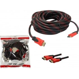 Resim Platoon PL-8015 15M Metre 1080P Hasır Örgülü HDMI Kablo 