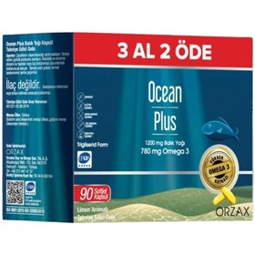 Resim Ocean Plus 1200 mg Balık Yağı 90 Kapsül 3 al 2 öde 