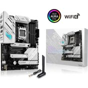 Resim Asus Rog Strıx B650-A Gamıng Wıfı Amd B650 Am5 Ddr5 6400 Dp Hdmı 3X M2 Usb3.2 Wifi 6E + Bt Aura Rgb 2.5Gbit Lan Atx (Rog Strıx B650-A Gamıng Wıfı) Anakart 