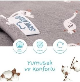 Resim Sevi Bebe 0-3 AY Desenli Yeni Sezon Kundak%100 Pamuk - YENİ KUĞU YSKSML 