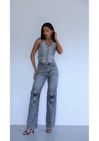 Resim Urban Flex Denim Pantolon Jeans Gri 