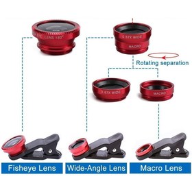 Resim HERFİE Balık Gözü Lens Fisheye Wide Makro Geniş Açılı Yakın Açılı Telefon Lensi Her Telefona Uyumlu 