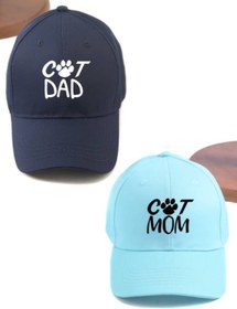 Resim Genel Markalar Cat Dad & Cat Mom 2'li Basic Beyzbol Kep Set 