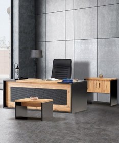 Resim Enes Ofis ve Büro Yönetici Makam Takımı - 180 cm 