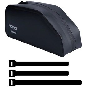 Resim Gajeena Bisiklet Çerçeve Çantası - Tamamen Su Geçirmez, Tek Elle Erişimli, Hızlı Erişimli Araç Çantası, Dağ Yolu Bisikletleri İçin, 1.5l Kapasite, Siyah Siyah 