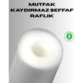 Resim Aesco Kaydırmaz Şeffaf Raflık Çekmece Örtüsü 45X300 cm 