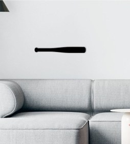 Resim Bk Gift Beyzbol Sopası Tasarımlı Ahşap Duvar Süsü-01 