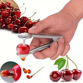 Resim Çok Yönlü Paslanmaz Çelik Meyve Çekirdek Çıkarıcı - Kullanımı Kolay, Yeniden Kullanılabilir Çekirdek Çıkarıcı Jujube, Kiraz & Alıç için - Kompakt Mutfak Aleti 