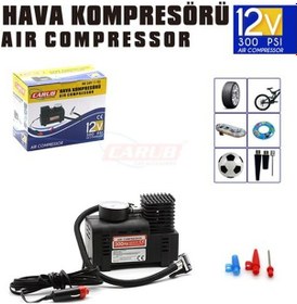 Resim Hava Kompresörü 12v 300 Psi Siyah 