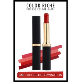 Resim L'Oreal Paris Color Riche Intense Volume Matte Ruj 346 Rouge Determination 