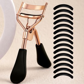 Resim 1 Taşınabilir Kirpik Kıvırıcı 15 Ped ile, Paslanmaz Çelik Kıvrılmış Sap, Hasar Yapmayan Kirpik Kaldırma, Gözleri Geliştirir, Kadınlar İçin Uygun Kirpikler, 3 Renk Seçeneği Mevcut 