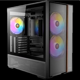 Resim Antec Flux Rear Mid Tower Oyuncu Kasası - Flux Hava Akışı Platformu - 5x Pwm Fan 3x140mm Argb + 2x120mm Reverse - Mesh Ön Panel - Usb Type-c 3.2 Gen2 - 360mm Radyatör - 400mm Gpu - Gpu Braketi Dahil 
