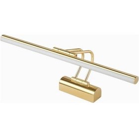 Resim 35cm Led Aplik Kasa 3200k Gün Işığı Ip20 Koruma Ayna, Tablo Ve Resim Banyo Üstü Duvar Aydınlatma 220v Modern Tasarım Açık Ceviz 