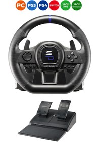 Resim Subsonic Direksiyon Seti Superdrive PS3/PS4/PC/XBOXONE/XBOX360 SV-650 Gaming Oyun Oyuncu Direksiyonu 