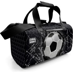 Resim Coral High Siyah Futbol Desenli Spor Çantası 27539 