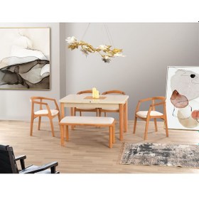 Resim Uyar Cappuccino 1 Adet Bohem Bench 4 Adet Zaya Sandalye 160+30 Pa 