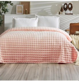 Resim Özdilek Çift Kişilik Fluffy Yatak Örtüsü Rose 