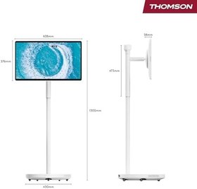 Resim THOMSON 27UE7M45 Go Plus Pro 27UE7M45 27 inç 69 Ekran 4K UHD Dokunmatik Döndürülebilir Tekerlekli Taşınabilir Ekran 