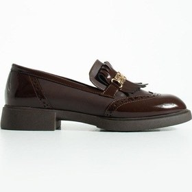 Resim Kadın Püsküllü Günlük Loafer Corvia - Kahverengi Kahverengi 