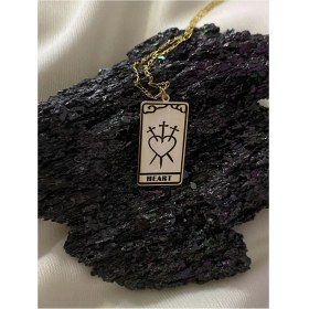 Resim Gökdeniz 925 Tarot Kartı Aşk Gümüş Kolye Özel Gün Hediyesi 