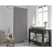 Resim Zethome Jackline Banyo Duş Perdesi 0010 Gri Tek Kanat 240x200 Gri 