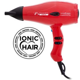 Resim Ventoso V5 Exclusive Iyonik 2500 W Profesyonel Fön Makinesi Rosso 