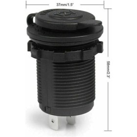 Resim Oto Çakmaklık Dişi Şase Pano Tip 30Mm Şarj Kulajlı Kulaksız Mari Kulaksız 