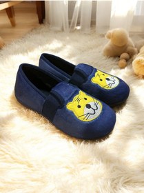 Resim Cozi company bella kids Kaydırmaz Kreş Ev anaokulu Ayakkabısı kaplan desenli panduf 