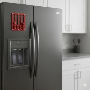 Resim Trend Pleksi Nespresso & Jacobs Uyumlu Kapsül Kahve Standı (Mıknatıslı Kırmızı) 