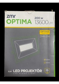 Resim Zmr Optima Ultra Slim Led 200w Projektör 6500k 