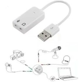 Resim Usb Kablolu Ses Kartı 7.1 Çevirici Dönüştürücü, 3.5mm Jak Girişli, 