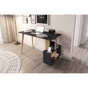 Resim lagomood Side Çalışma Masası Antrasit & Meşe 