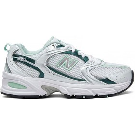 Resim New Balance 530 White Silver Green Kadın Spor Ayakkabı 