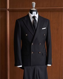 Resim Jet Black Kruvaze Takım Elbise - 52 