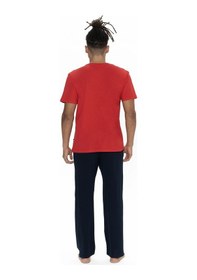 Resim U.S. Polo Assn. U.s Polo Assn. 18895 Erkek Kısa Kollu Bisiklet Yaka Pijama Takımı-kırmızı Kırmızı 