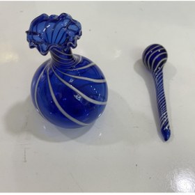 Resim ARCAM Üfleme cam çeşmi bülbül kapaklı parfümlük 