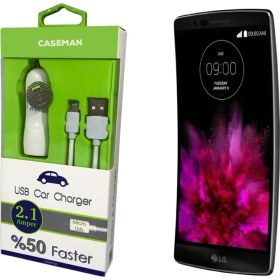 Resim Case Man LG G Flex Araç Şarj Cihazı Adaptör + Data Kablosu Hızlı Şarj Özellikli 