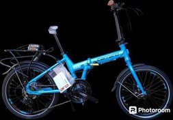 Resim Flexi 121 Hd 21 Vites Hidrolik Disk Fren Full Shimano Katlanır Bisiklet Mavi 