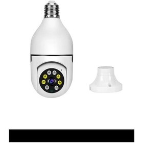 Resim Ampul Kamera Harekete Duyarlı Gece Görüşlü Kablosuz Bebek Izleme Kamerası Güvenlik Akıllı Wifi 360hd 