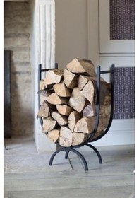 Resim Dekoratif Metal Şömine Odunluk Oval Odunluk N11.2123 