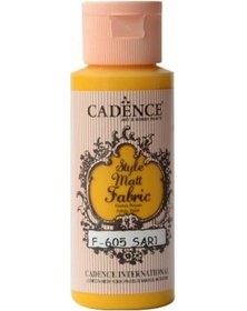 Resim Cadence Sytle Matt Kumaş Boyası 59 ML F-605 SARI 