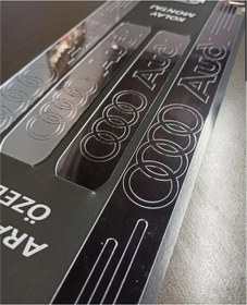 Resim Audi A80 Uyumlu Kapı Eşiği Ve F1 Kulakçık Vites Kolu (554410476) 