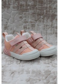 Resim Vicco 346.p24y.145 Momo Pudra Keten Işıklı Kız Çocuk Ayakkabı Pudra 