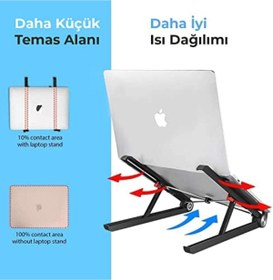 Resim Yıldızan Trndystorex Bix X1 Laptop Sehpası, Katlanabilir, Tablet Sehpası, Alüminyum Alaşım, Online Sınıf Çalı 