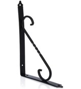 Resim Onurluyapımarket Demirhan 15X20 Ferforje Raf Altı Siyah Dm05 