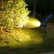 Resim 2 adet Güneş Enerjili Çim Lambası IP65 Su Geçirmez, 30 LED'li Dış Mekan Peyzaj Spotu, Yarı Düz Montaj, Parlatılmış Bitiş, Enerji Verimli Sarı/Beyaz/Renk Gradyanı Işık Bahçe, Yol ve Villa Dekoru için, Ayrılabilir Güneş Enerjili Lambalar, Yol Aydınlatması | Ayrılabilir Güneş Lambası | Parlatılmış Bitiş Işıkları, Dış Mekan için Güneş Lambaları 