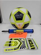 Resim admay FUTBOL TOPU,POMPA, TEKMELİK VE KALECİ ELDİVENİ SET HALİNDE 
