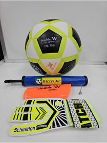Resim admay FUTBOL TOPU,POMPA, TEKMELİK VE KALECİ ELDİVENİ SET HALİNDE 